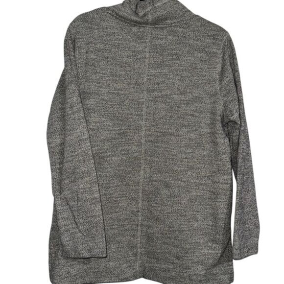 Ava & Viv X Cowl Neck Long Sleeve Pullover Sweater Gray - Picture 6 of 8